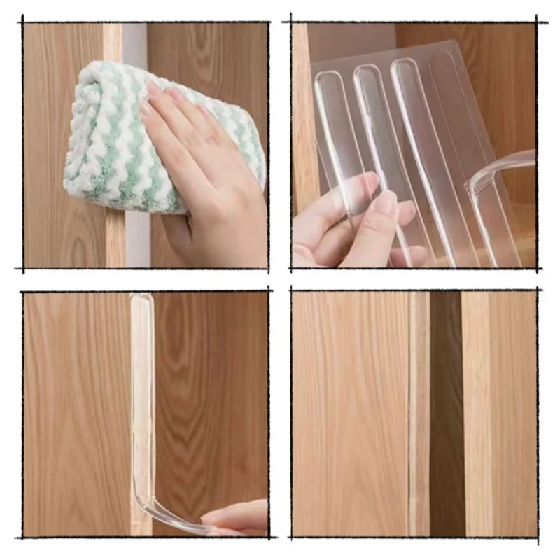  وسادة وسادة ذاتية اللصق - خالية من الحفر بدون علامة | واقي الباب/الجدار، مخفض ضوضاء الثلاجة، فرن شفاف. وسادة مضادة للتصادمات #3