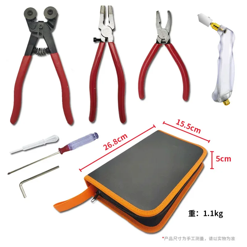 Glass Pliers Set Mosaic Tile Cutting Pliers Glass Mirror Cutting Opening Tool Set