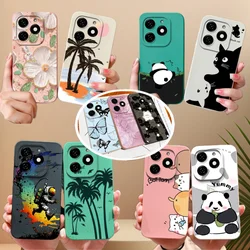 For infinix Smart 8 Pro Plus Phone Case Leisure Coconut Tree Full Protection Back Cover For infinix Smart8 HD Soft Liquid Bumper