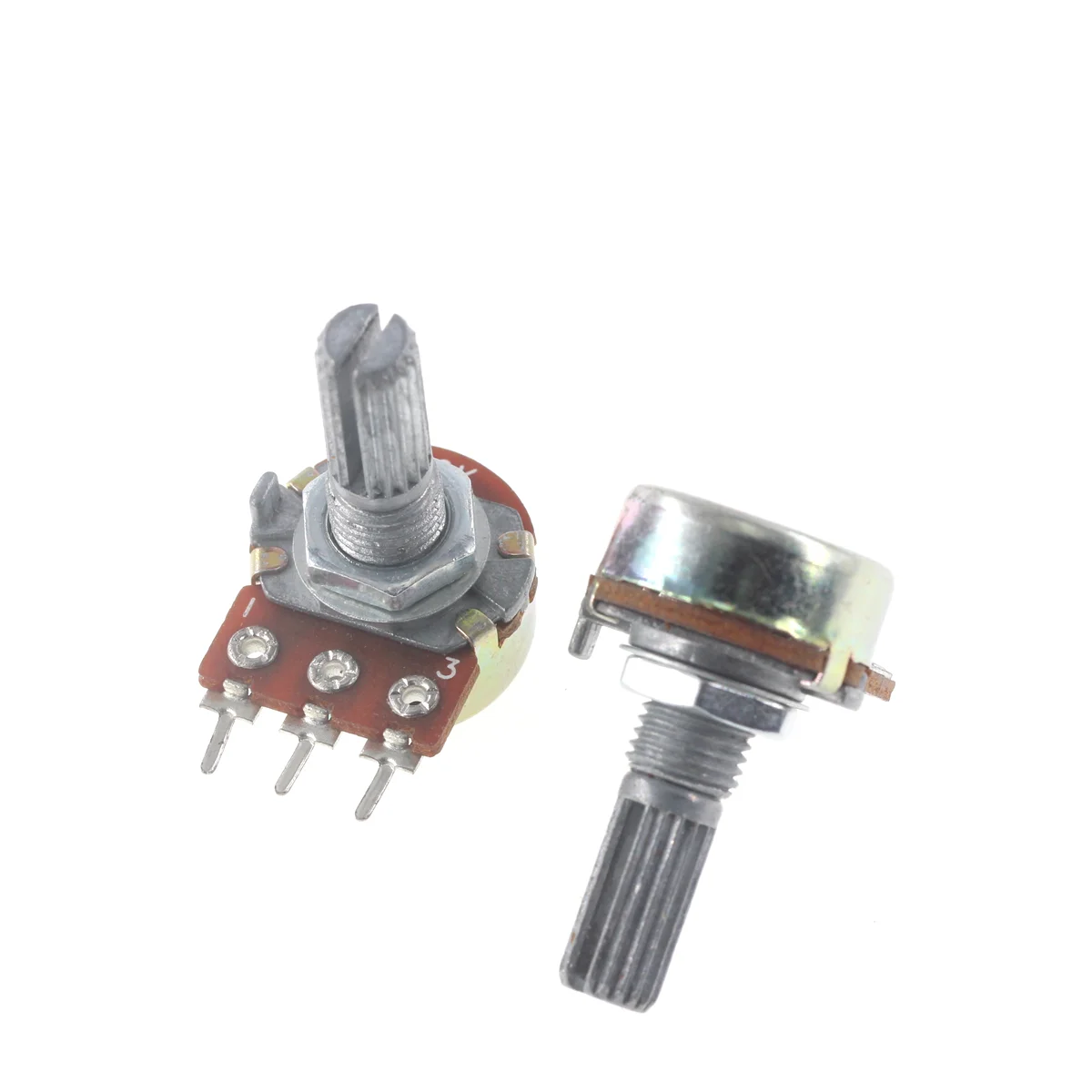 5pcs wh148 3pin 20mm Potentiometer b1k b5k b10k b20k b50k b100k b500k 1k 5k 10k 20k 50k 500k k neu