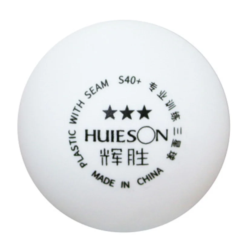 Huieson 100pcs/lot 3 Star  New Material Environmental Ping Pong Ball S40+ 2.8g ABS Plastic Table Tennis Balls for Match Training