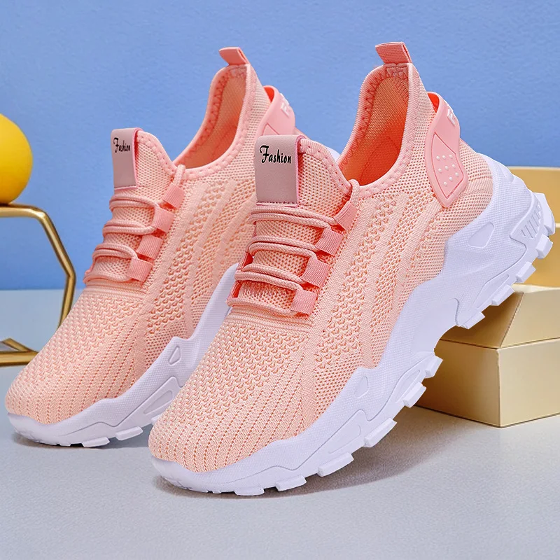 

Women's Spring and Autumn Fashion New Shoes with Breathable Mesh and Thick Bottom, Retro Forrest Gump Sports Shoes