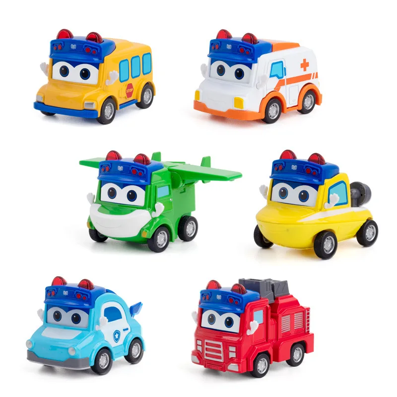 

Cartoon face Changing Bus Diecast Alloy Pull Back Car Collectable Toy Gifts for Children