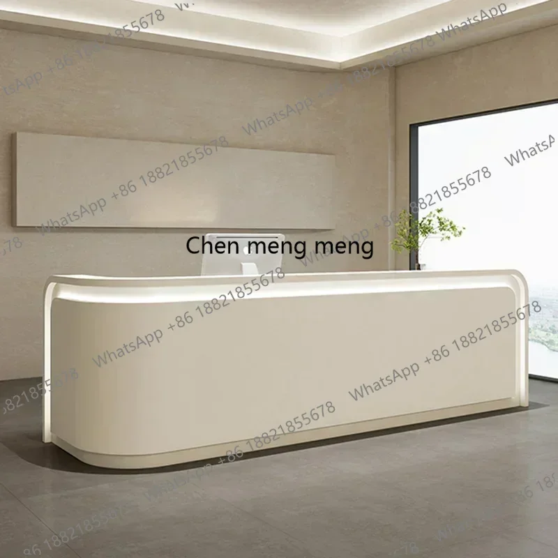 F150 Italian Style Medical Dental Clinic Reception Desks Beauty Salon Simplicity Reception Desks Modern Office Furniture Recepce