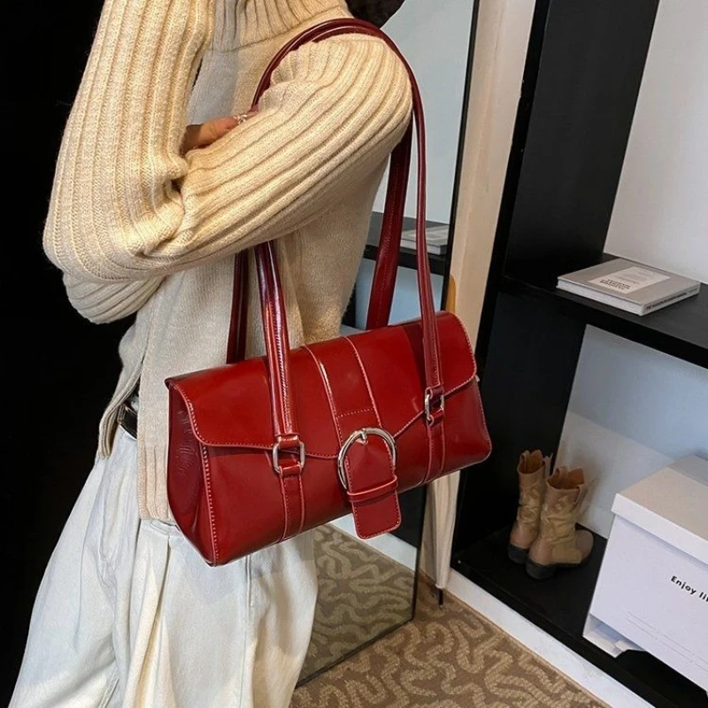 

Retro Versatile Single-shoulder Handbag Exudes Sense Fashion Sophistication Fcasual Commuting Work Banquets Outings New Package