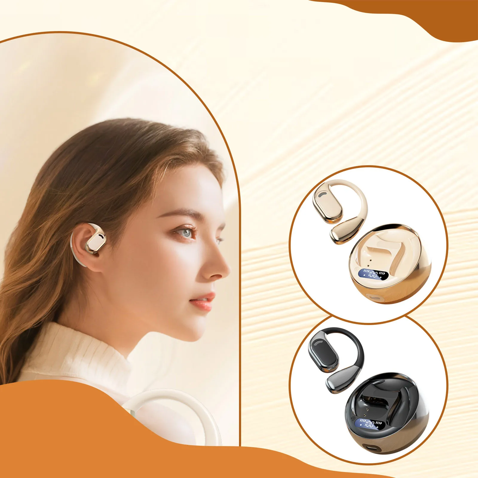 سماعة ترجمة ذكية 144 لغة ​ ​ ​ ​ مترجم سماعة بلوتوث لاسلكية مع تقليل الضوضاء