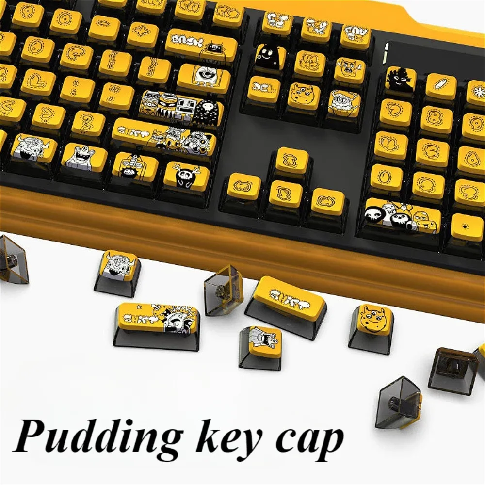 

116 key ASA keycap graffiti PBT for GMK67 GMK87 61/64/68/84/75/87 key gaming mechanical keyboard