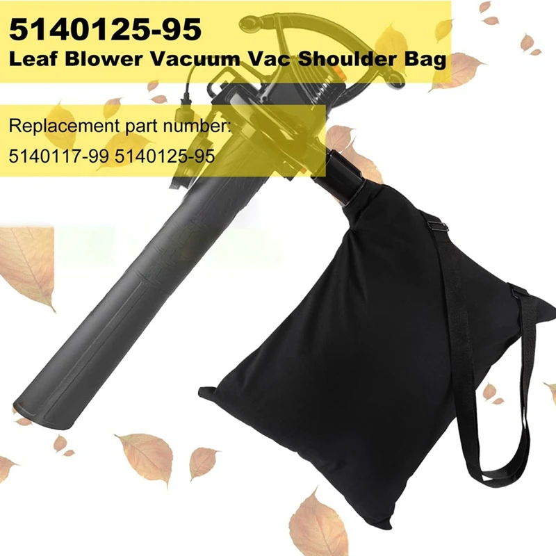 เอบีบีเค- 5140125 -95 Leaf Blower Vacuum Vac กระเป๋าสะพายสําหรับ BV3100/BV2900 Blower, กระเป๋าสะพาย/เปลี่ยน Leaf Bag 5140117 -99