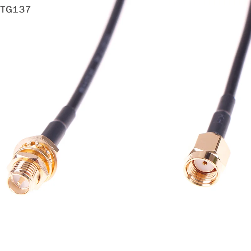 1PC 1m WiFi Router Antenna Extension Cable Cord RG174 RP-SMA Male To Female