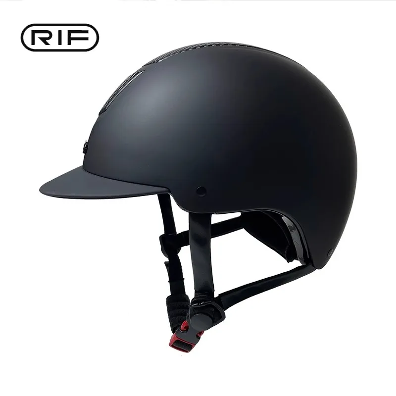 Rif Dziecięcy kask sportowy jeździecki, kask jeździecki dla dorosłych, modny i prosty kask rowerowy, sprzęt jeździecki, kask z włókna węglowego z przeszkodami