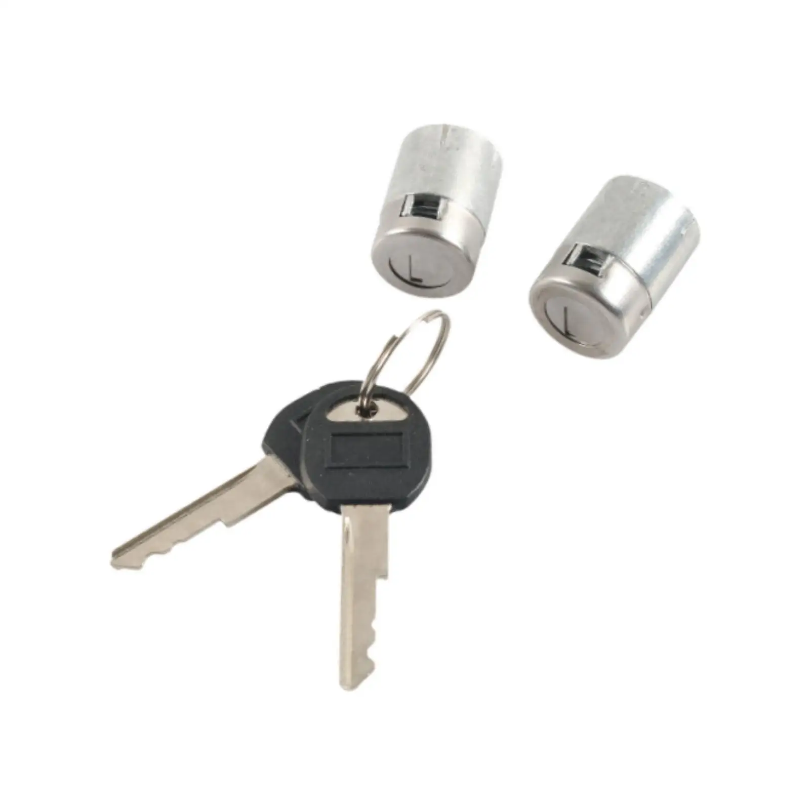 

2 Pieces Lock Cylinders and Keys Set 15742229 Easily Install Automotive Accessories Replacement Zinc Alloy 15742230