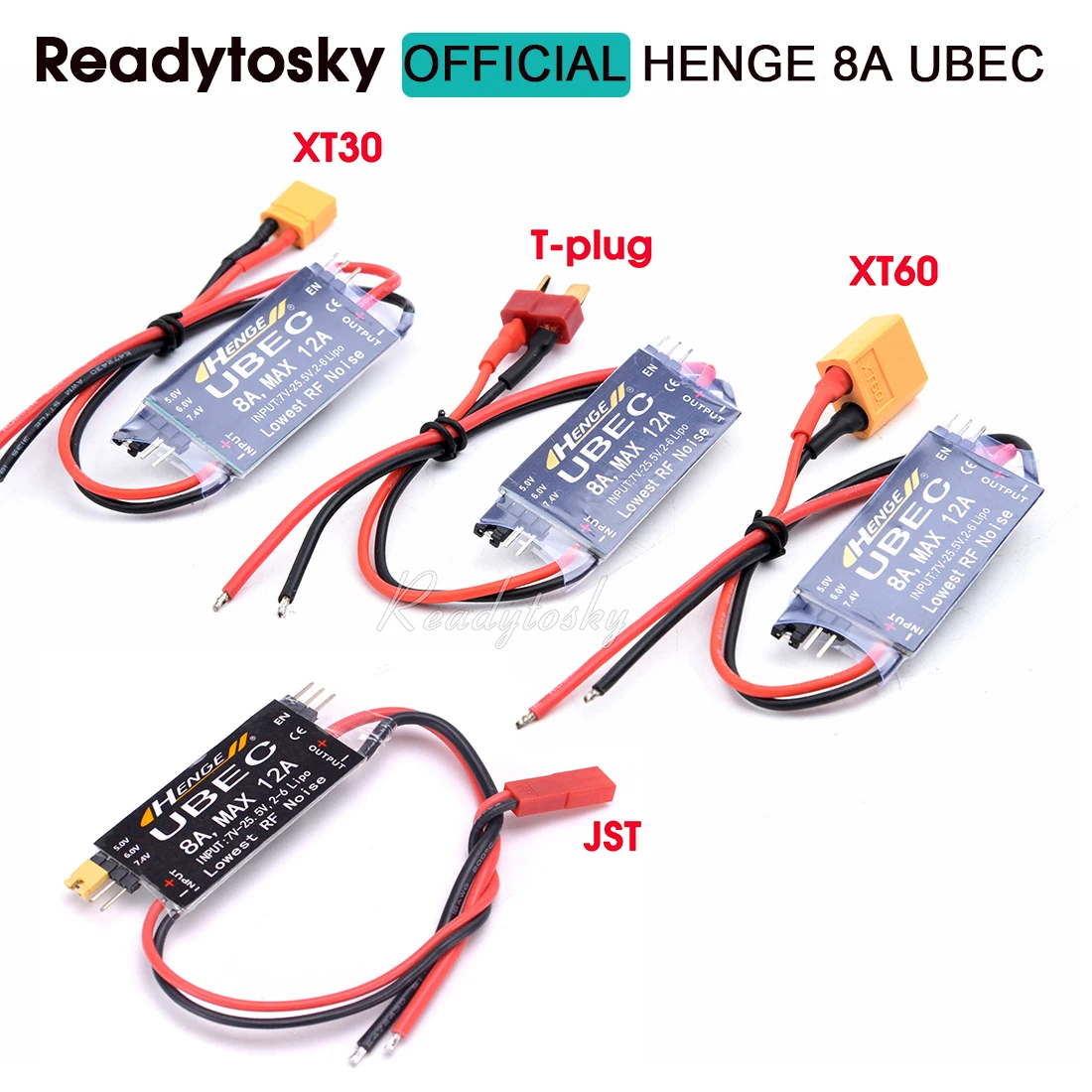 HENGE 8A UBEC Output 5V / 6V 6A / 8A Max 12A Inport 7V-25.5V 2-6S Lipo / 6-16 Cell Ni-Mh Input Switch Mode BEC for RC Quadcopter