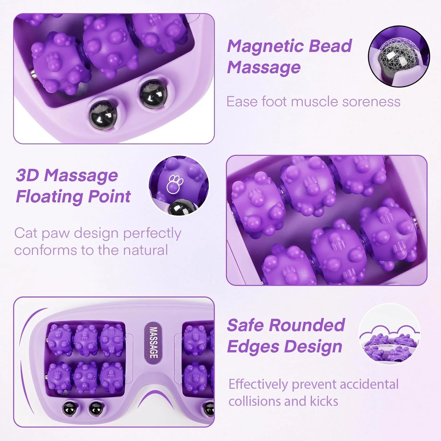 Rouleau de Massage Double pied pour fasciite plantaire, outil Portable à double rouleau pour usage domestique