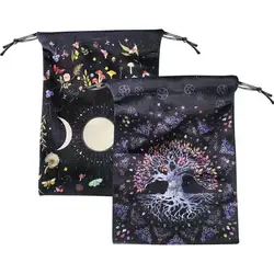 Tarot Card Storage Bag Portable Crystal Pouch Crystal Jewelry Gift Bag Multiple Use Pouch Art Jewelry Drawstring Bags
