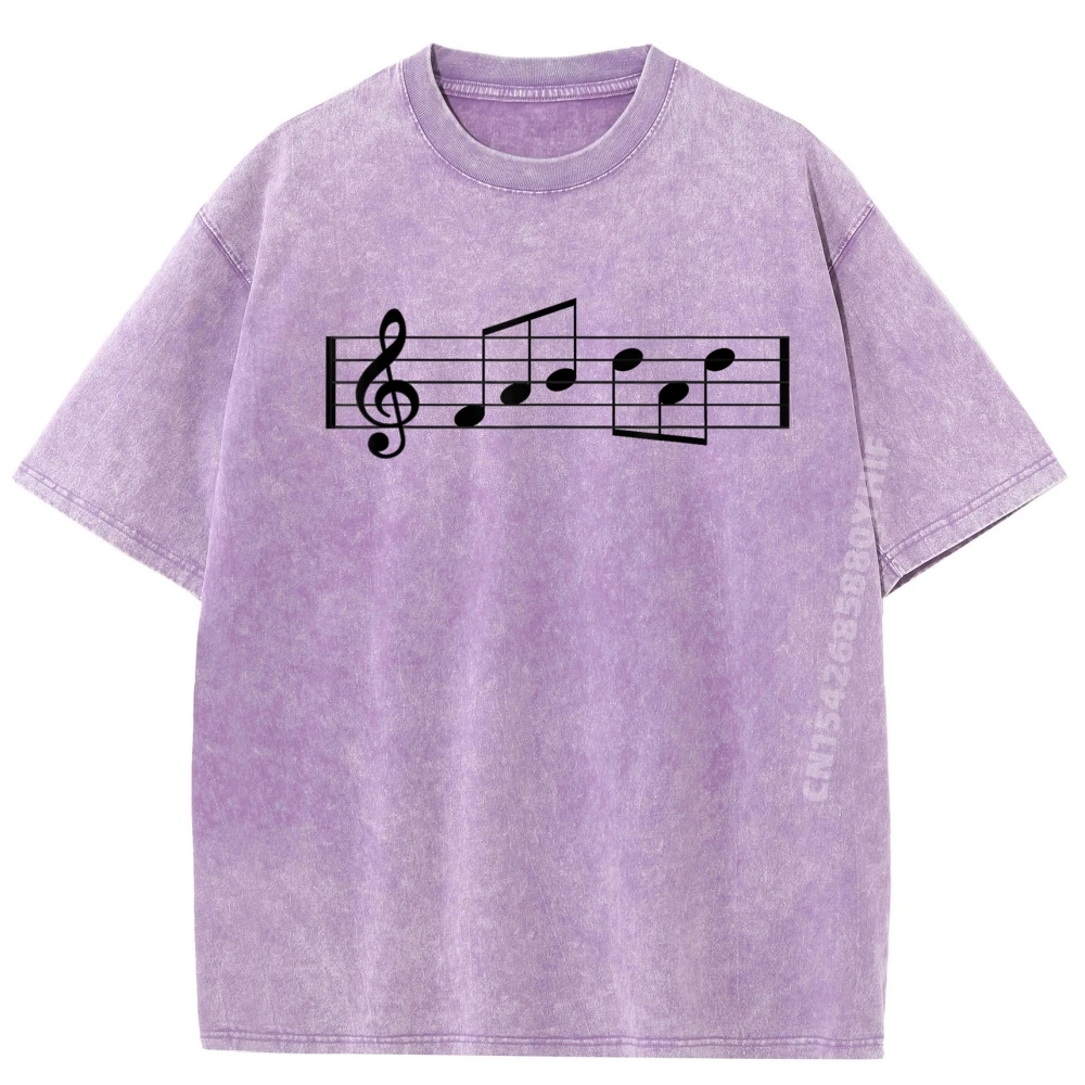 

Retro Mans Tees Treble Clef Fab Dad Music Normal T-shirt Man Comfortable Printed Tshirt Summer Washed T Shirt Streetwear