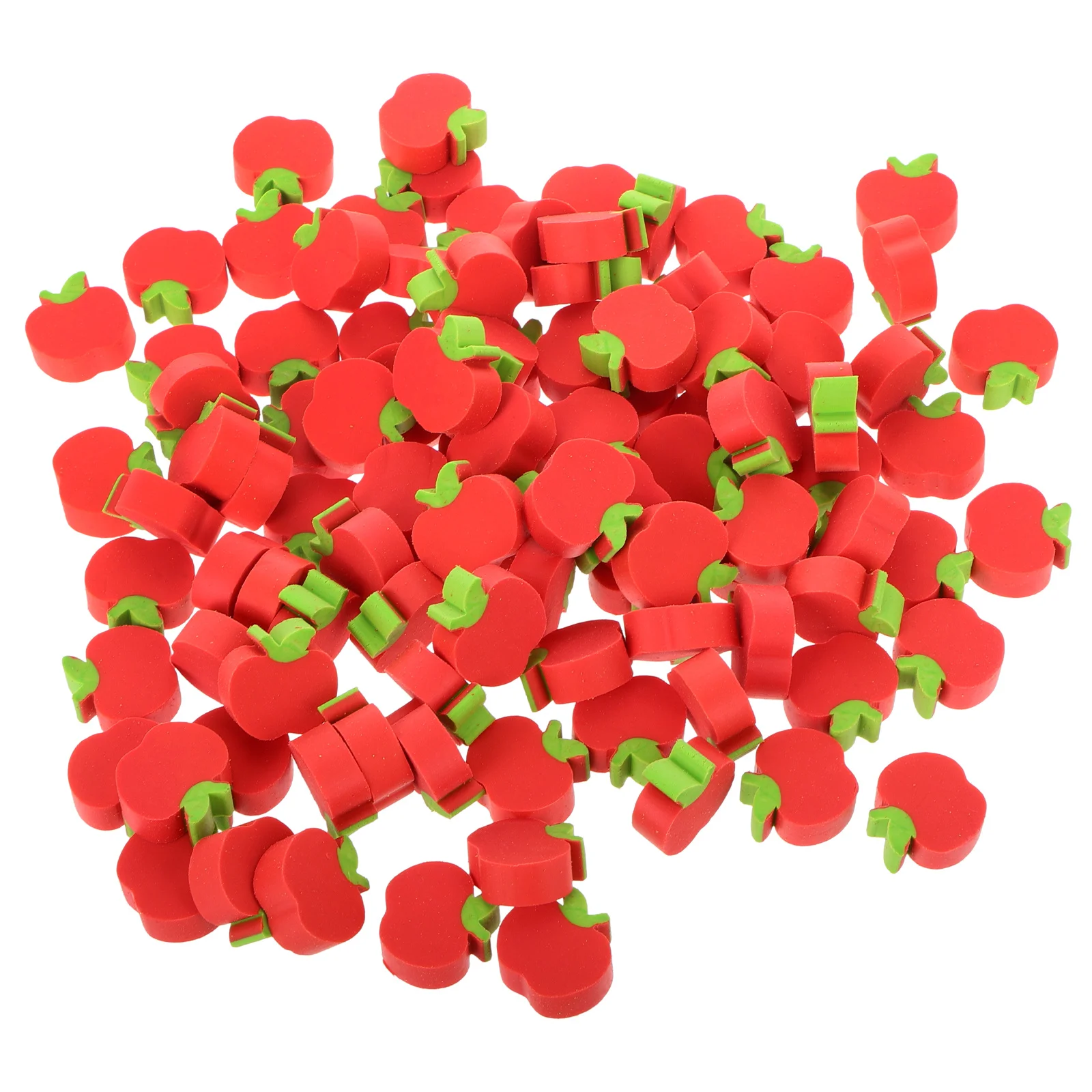 100Pcs Mini Fruit Erasers Bulk Cute Small Pencil Erasers Safe for School Cartoon Mini Erasers, Eraser Pack