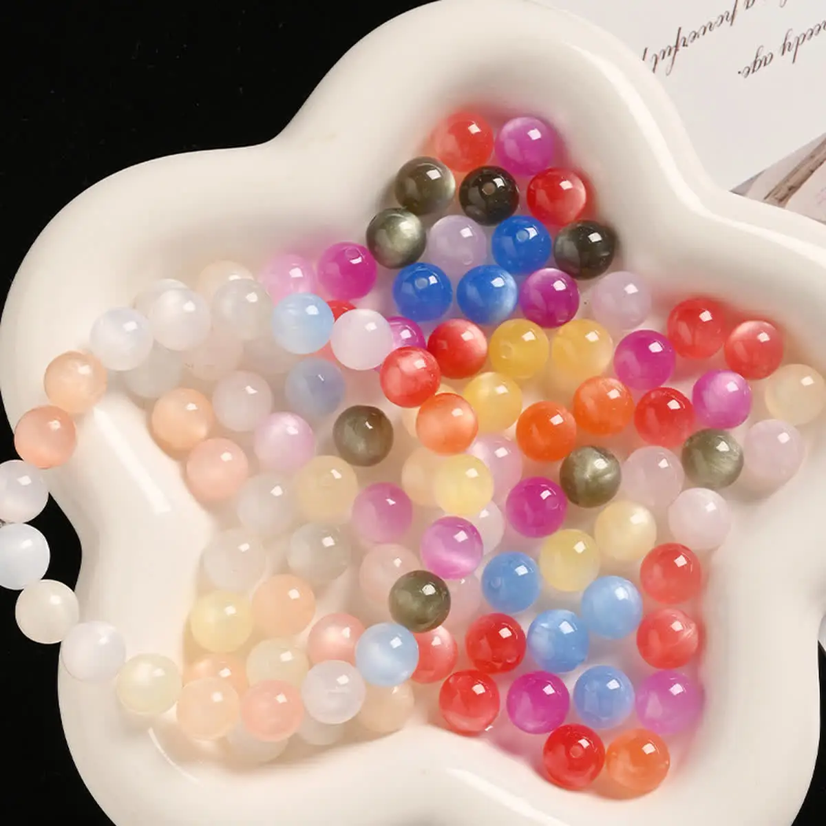 20Pcs/Lot 8/12/16mm Color Changing Sunlight Activated Resin Spacer Loose Beads Photochromic Ball for DIY Jewelry Making Bracelet