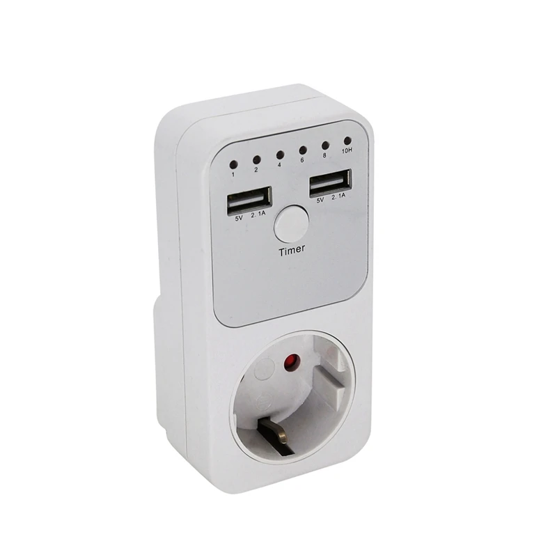 1 Piece Voltage Relay Digital Timer Socket Switch 6 Hour 220V 230V Appliance Time Controler EU Plug