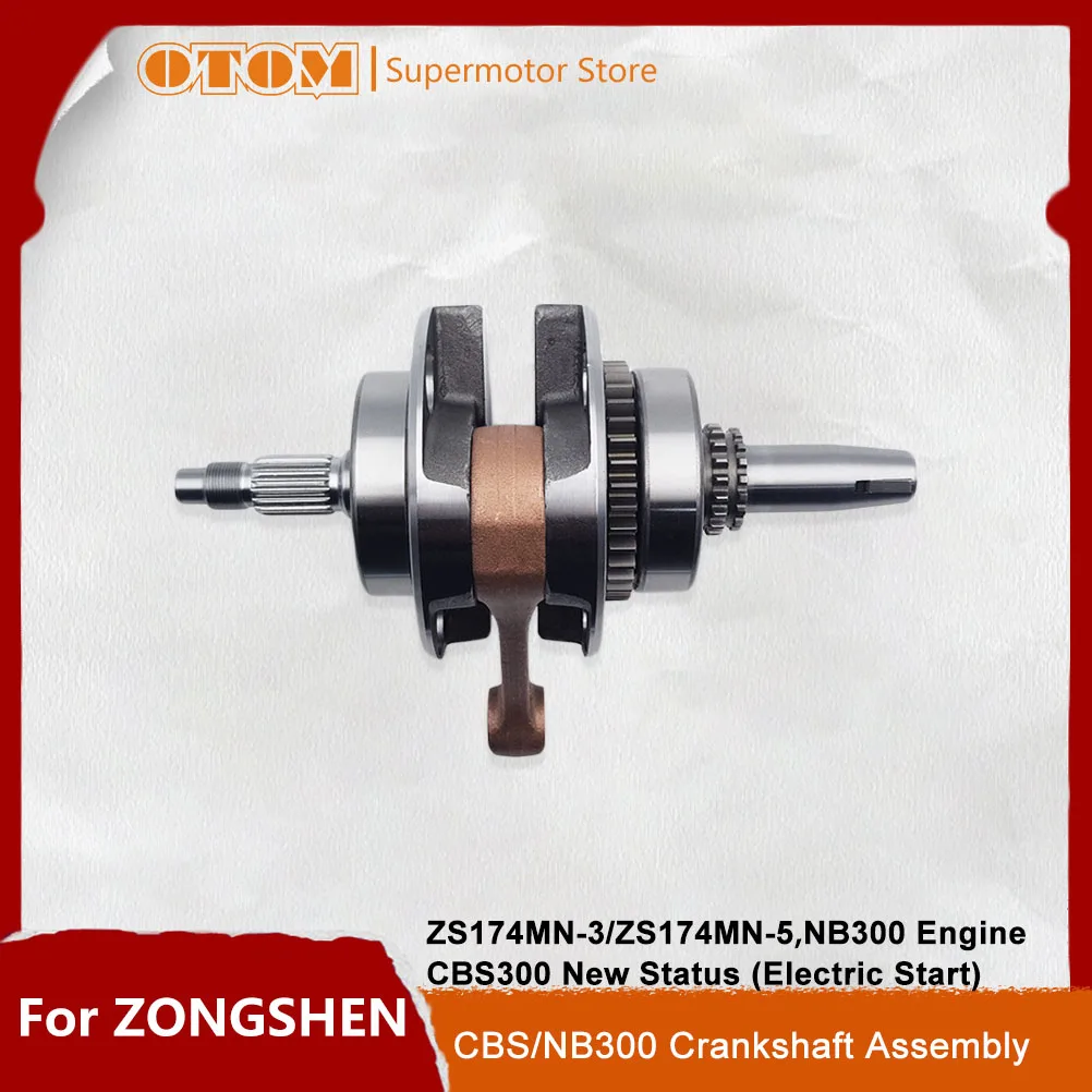 

Motorcycle Accessories Crankshaft Assembly Crank Connecting Rod Shaft For ZONGSHEN ZS174MN-3 CBS300 Electric ZS174MN-5 NB300