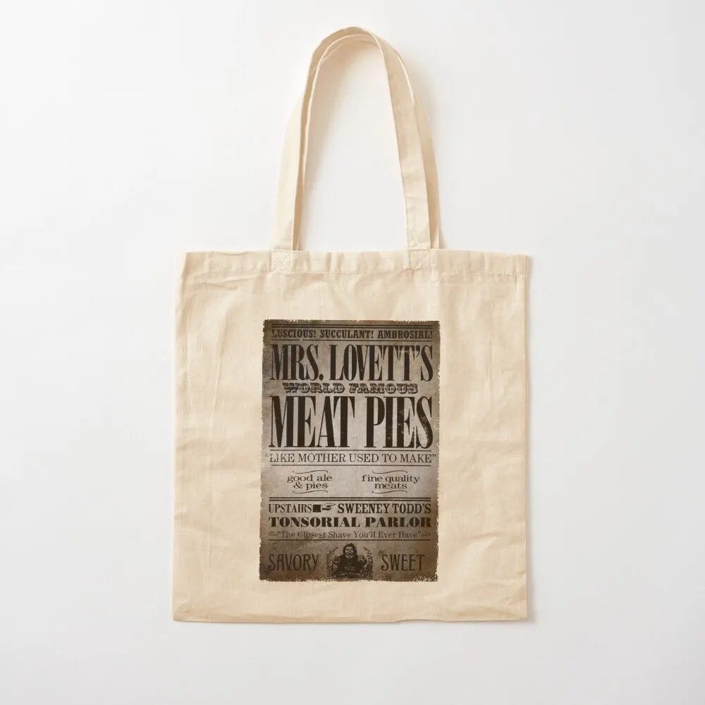 

Mrs. Lovett and Todd's grand opening edition Tote Bag tote personalized Big women Canvas