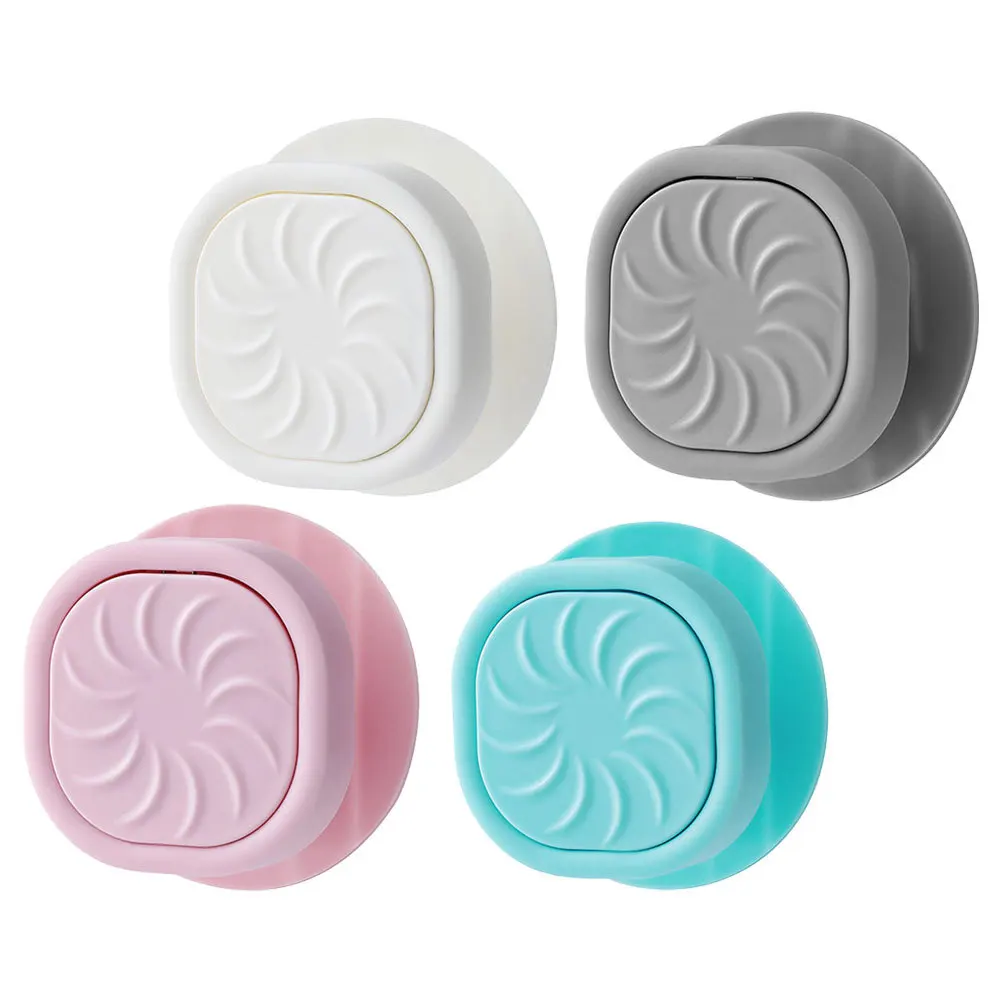 

4pcs Trash Clips Garbage Bin Bag Clips Holders Round Edge Waste Basket Bag Fixers Clamp For Kitchen Bathroom Home