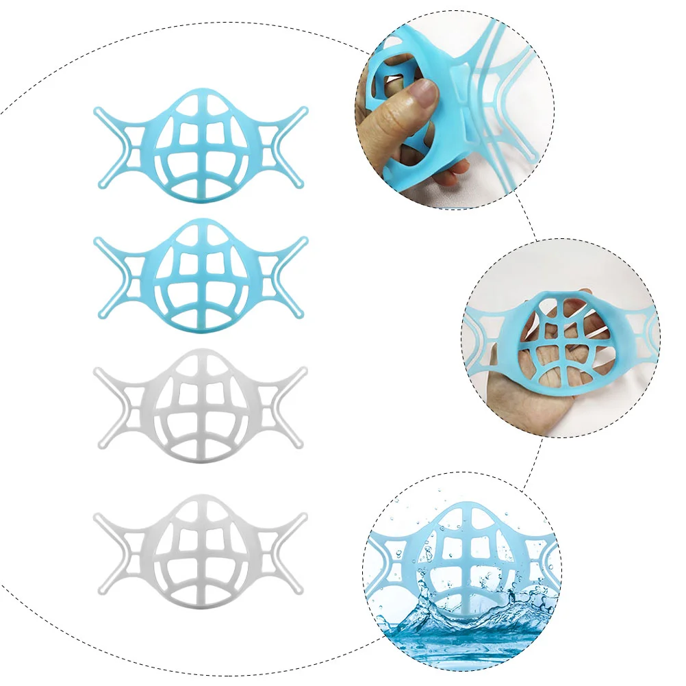 12 Pcs Mask Inner Bracket Comfortable Stand Anti stuffy PE Breathing Holder Support 3D Lipstick Protector Health