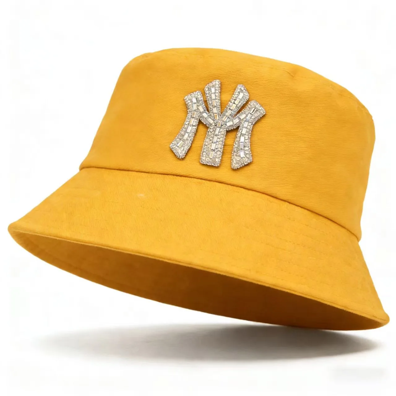 Neue MY Luxus-Diamant Komplett-Baumwolle Einfarbige Einseitige Fischerhüte für Männer und Mehrfarbige Basin-Caps für Frauen – Detail 10