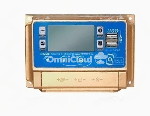 

Контроллер заряда солнечной батареи MPPT 12 В/24 В, 30/40/50 А/60 А, контроллер солнечной панели с функцией Bluetooth, зарядное устройство с солнечным регулятором