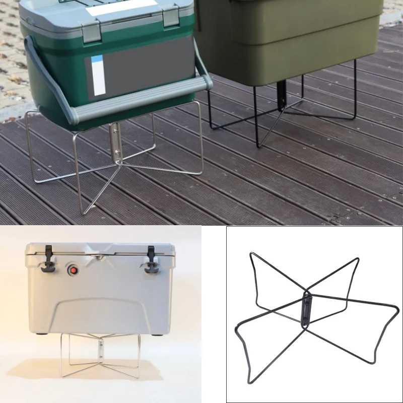 قاعدة مسطحة قابلة للطي لمدة 3 ثوانٍ |   حامل تخزين من الفولاذ المقاوم للصدأ |   للعتاد والطعام في الهواء الطلق