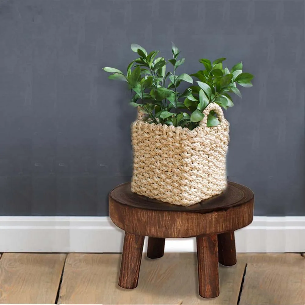 1 PCS Durable Plant Stand Shelf Creative Wooden Stool High Quality Succulent Pot Holder For Living Room