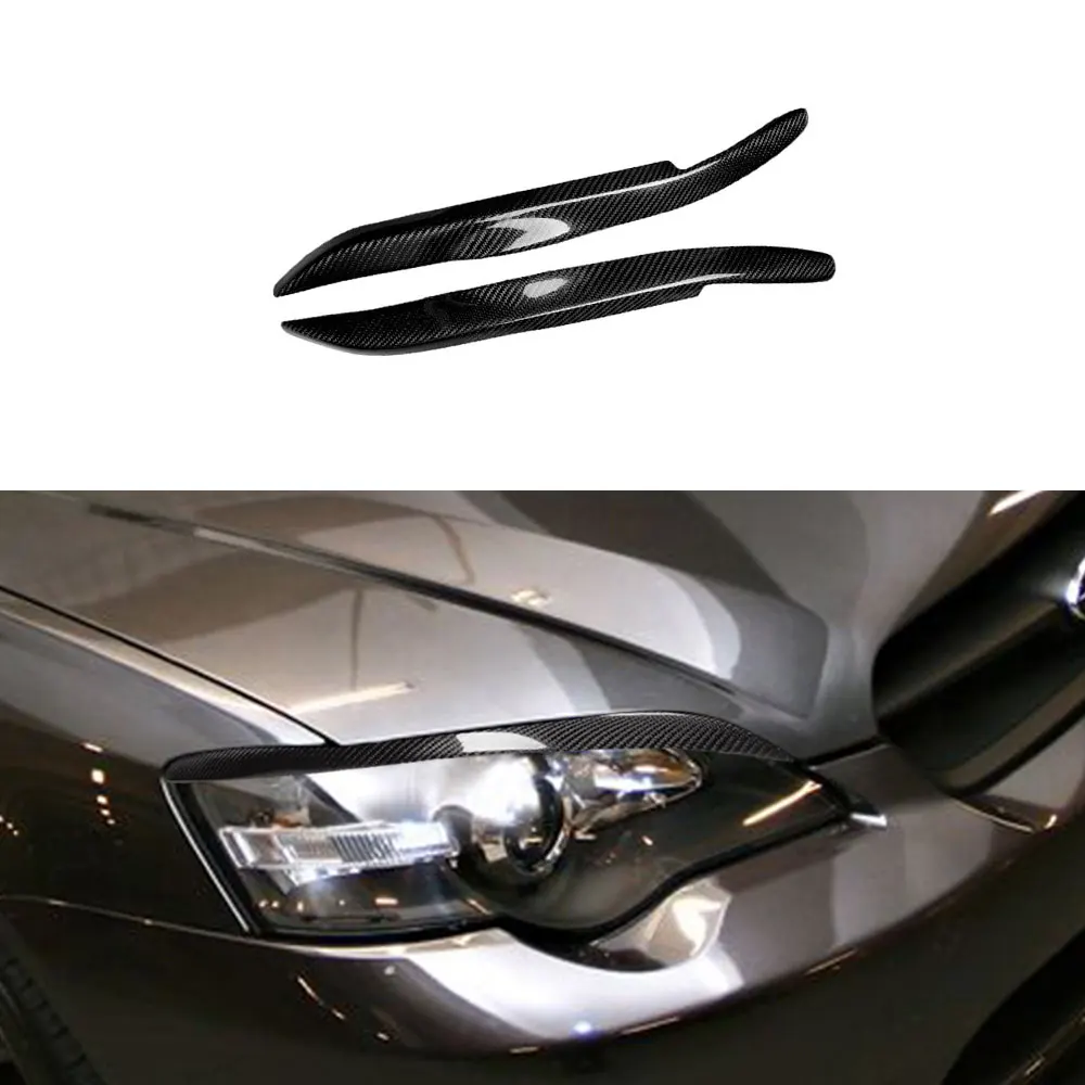 

Car Carbon Fiber Front Bumper Headlights Eyebrow Eyelid Trim Cover Sticker Bodykits Accessories for Toyota Subaru 2006-2008