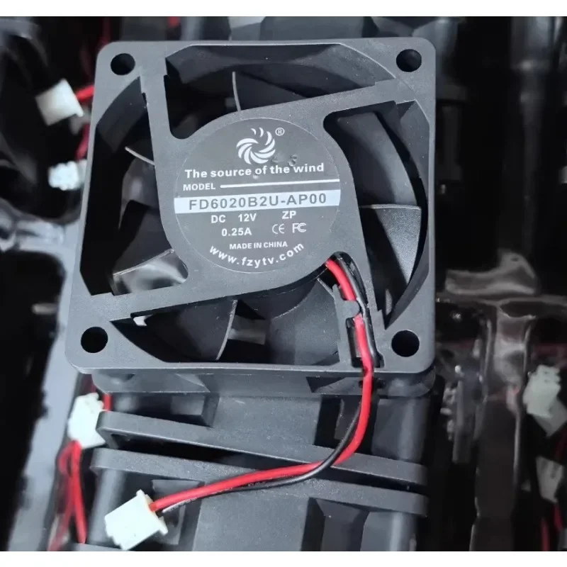 New Cooling Fan FD6020S2M-AP00 12V 0.10A  FD6020B2U-AP00 0.25A Cooling Fan 6020 60*60*20mm