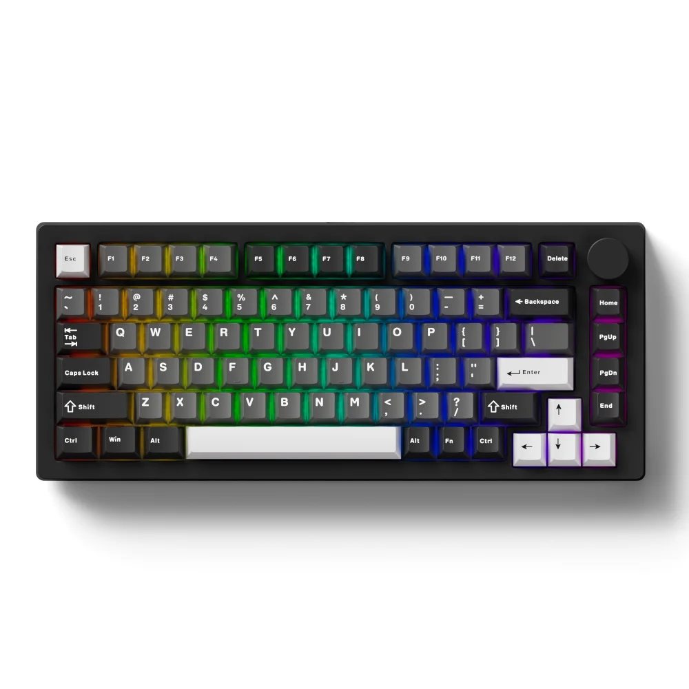 MonsGeek M1 V5 メカニカルキーボード迅速分解 75% 82 キーガスケットマウント RGB 5 ピンホットスワップ可能なアルミニウムカスタムキーボード