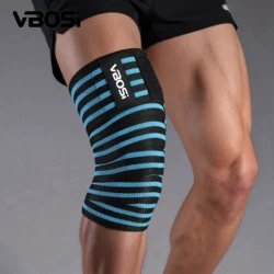 1 Pc Adjustable Elastic Knee Wraps Support for Weightlifting Kettlebell