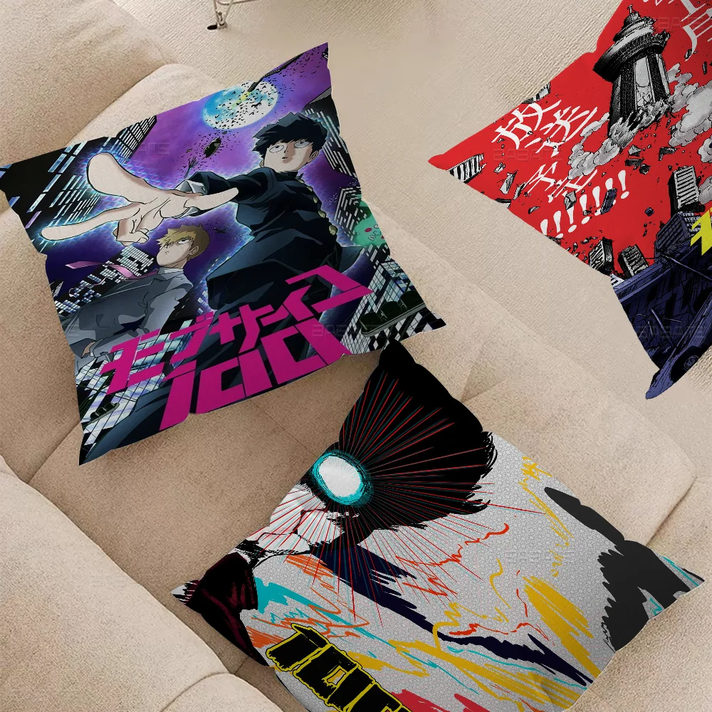 Mob Psycho 100 Pillow Anime Pillow Sofa Bed Head Pillow Cover Cushion Cover 45x45 Cm Fashion