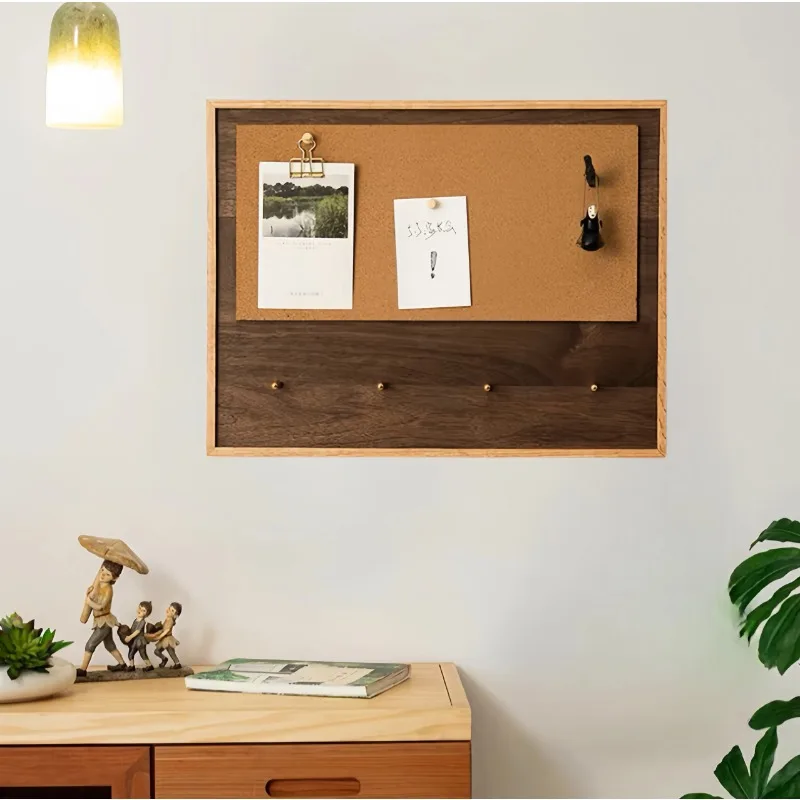 Коробка для электрического счетчика, декоративная крышка, пробковая фотостена, прихожая, доска для сообщений, распределительная коробка из цельного дерева, декоративное искусство