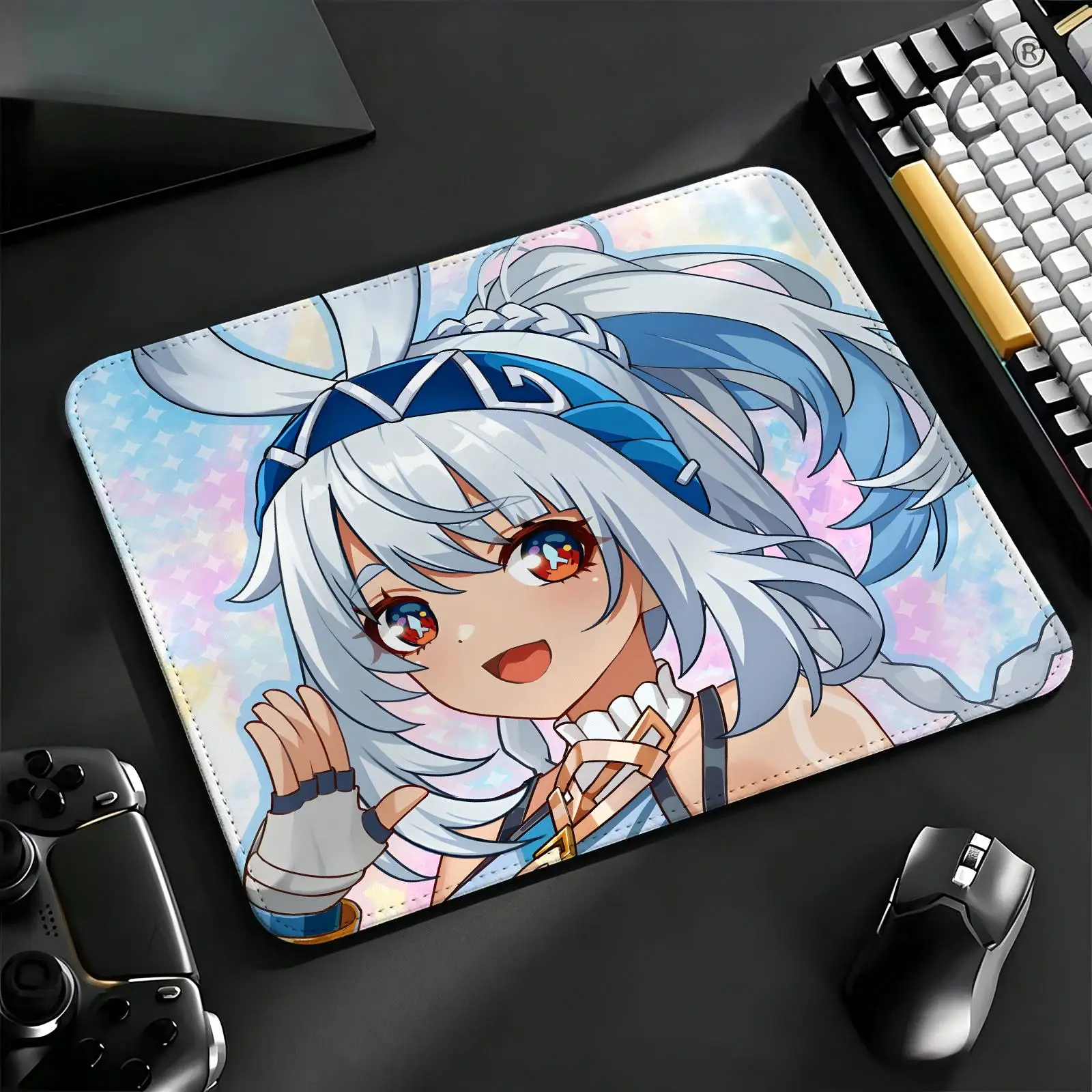 Compact Gaming Mat Reinforced Stitched Border, S/M/L Sizes Portable Laptop Desk Pad for Office & E-sports Genshin Impact Mualani