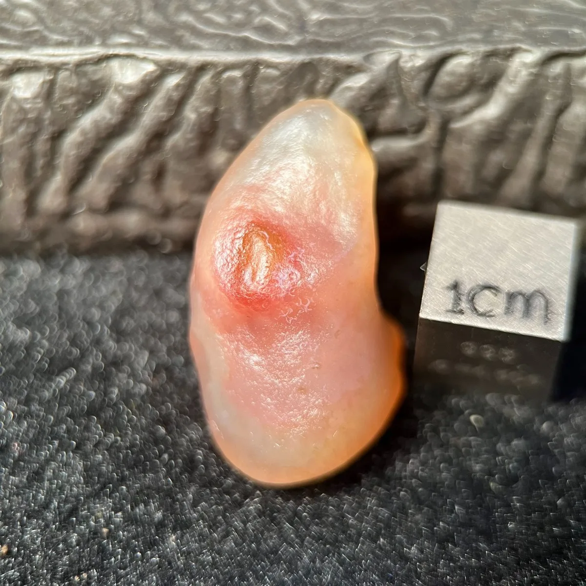 Birthday Gift Color Gradient Alashan Agate,Vial Set, 10-15mm Natural, Palm Stone Collection.Candy Agate