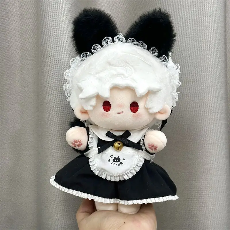 

20cm cotton doll clothes maid skirt super cute
