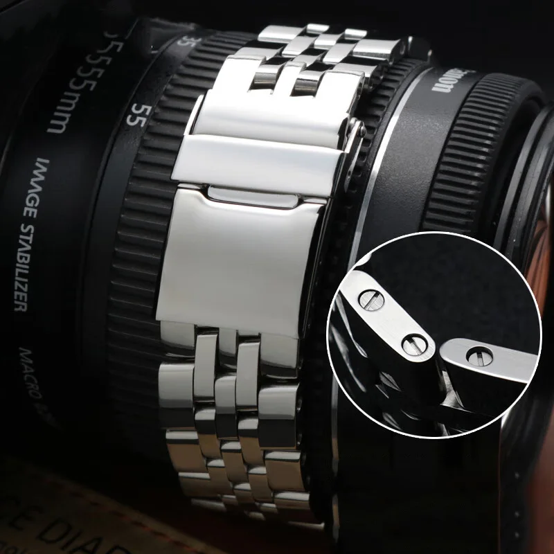 Мужской браслет из нержавеющей стали, 22 мм, 24 мм