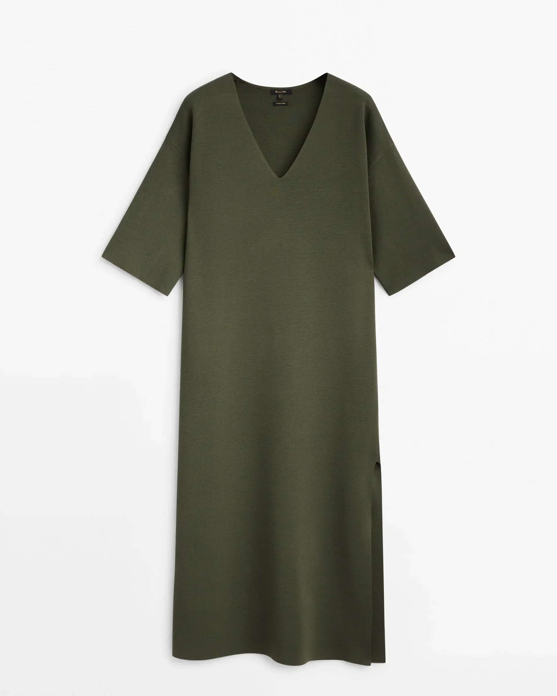 Ethereal MD 2023  autumn new style of V-neck long simple daily home comfortable temperament dress