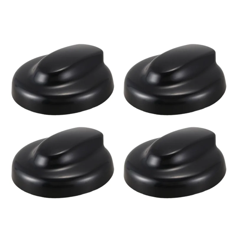 4X غطاء تغليف خزان الوقود الأسود لسيارات BMW ل Mini Gen 2 R56 لـ Cooper S JCW 2006-2013 غطاء سيارة لخزان الزيت ABS عالي الجودة