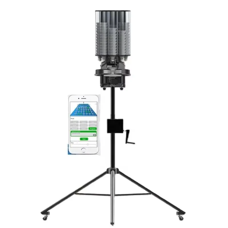 

Automatic Badminton Ball Launcher Equipment APP Remote Control Robot Feeder for Training Practice
