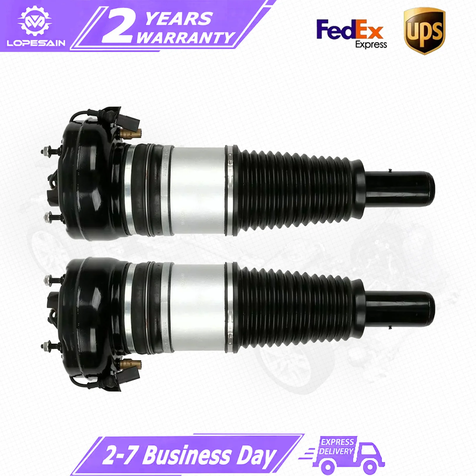 Pair For Front LH or RH Air Suspension Shock Strut Fit Porsche Macan Turbo 95B616039  95B616039P  95B616039AE  95B616039D