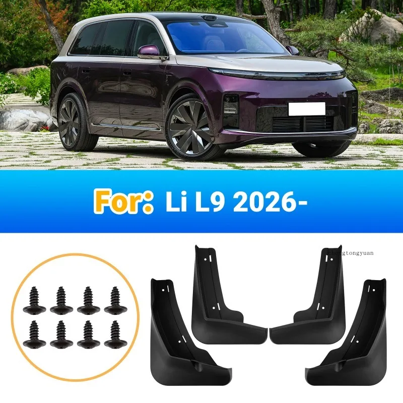Mudguards Fenders For Lixiang Leading ideal Li L9 2026 Black ABS Automotive Tire Accessories Car Exterior Decor Protective Parts