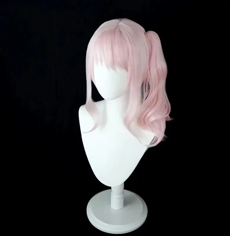 QQXCAIW Long Curly Anime Project SEKAI COLORFUL STAGE! Akiyama Mizuki Cosplay Wig Heat Resistant Synthetic Hair Wigs Halloween