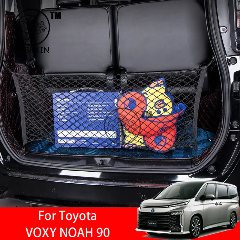 

For Toyota VOXY NOAH 90 2025 2026 Car Trunk Luggage Storage Net Bag Accessories