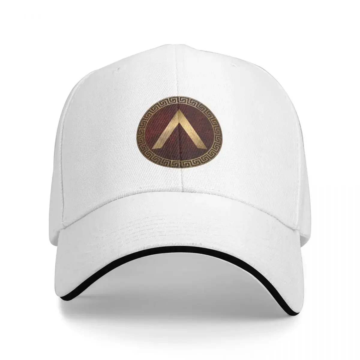 Lacedaemonian Lambda Ancient Spartan Shield Baseball Caps Snapback Fashion Baseball Hats Breathable Casual Unisex Polychromatic