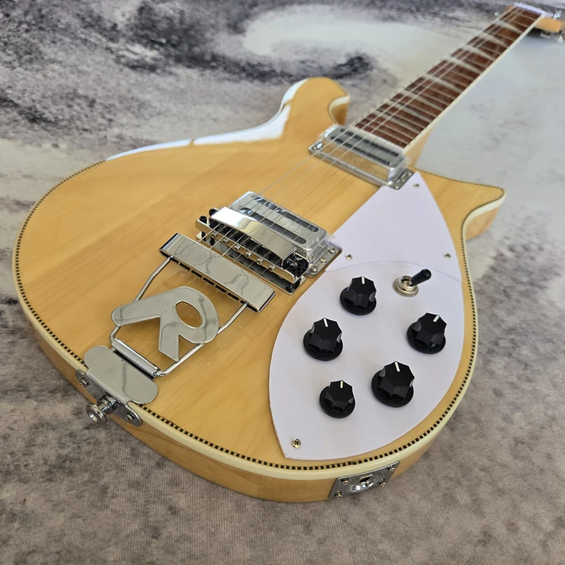 High-quality electric guitar, stainless steel frets, white pickguard, 6-string 660 guitar, in stock with free shipping
