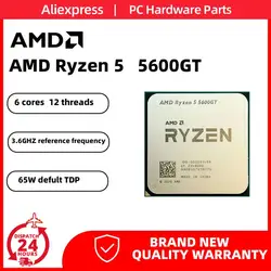 Top AMD Ryzen 5 5600GT New R5 5600GT 6-Core 12-Thread 4.6GHz 7NM DDR4 CPU Integrated Graphics Vega 7 1900MHz Socket AM4 but no